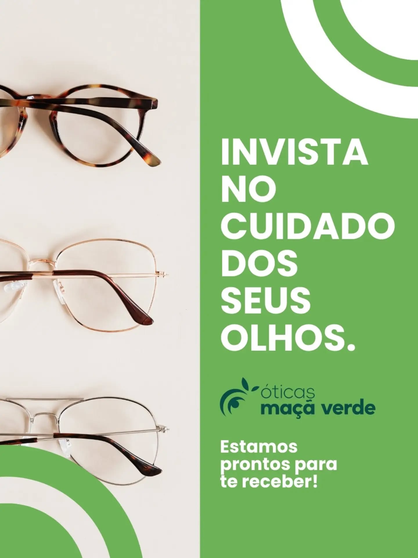 Armações Óticas Maçã Verde